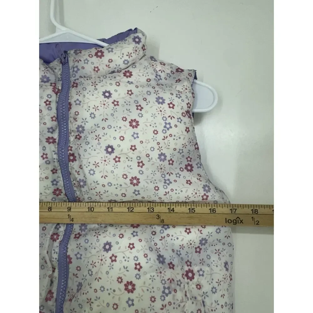 Girl Connection Childrens Girls Vest Size Large Puffer Reversible Zip Up Y2K